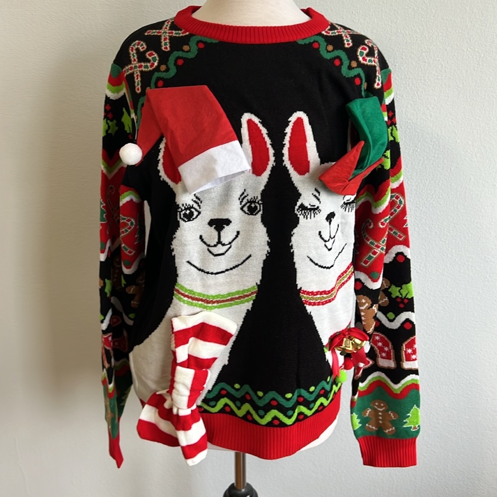 Llama Ugly Christmas Sweater
